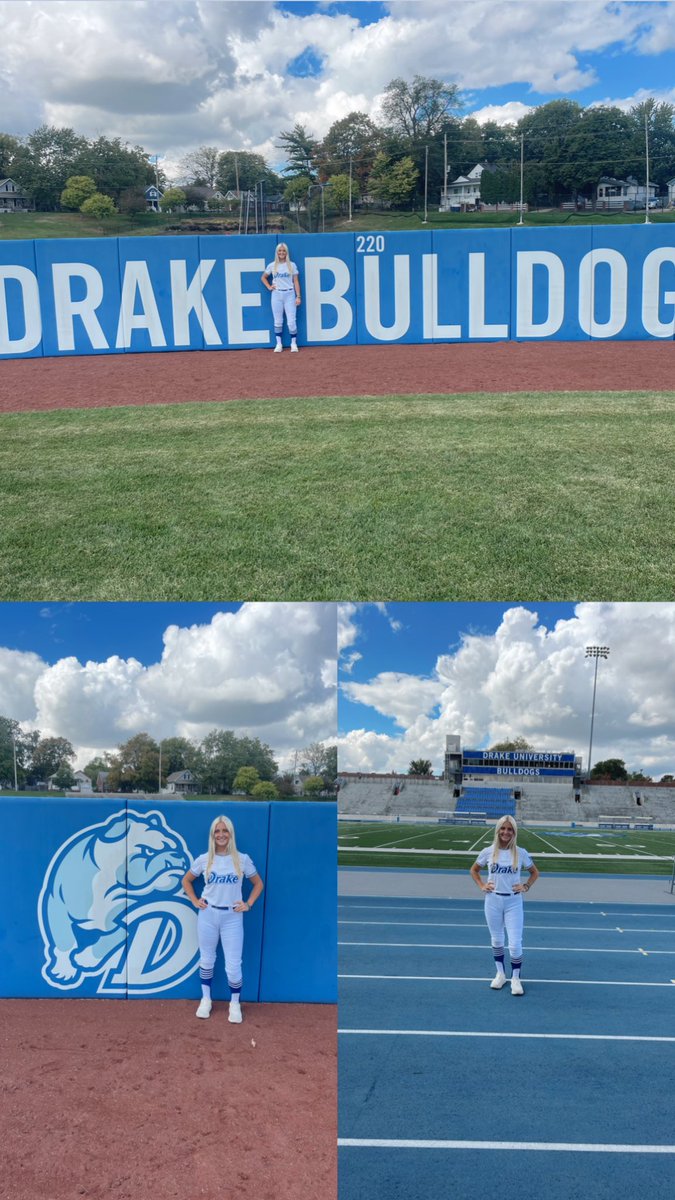 haleyyschroeder's tweet image. @DrakeSoftball #gobulldogs 💙🐾