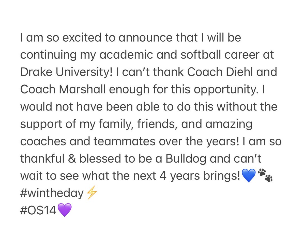 haleyyschroeder's tweet image. @DrakeSoftball #gobulldogs 💙🐾