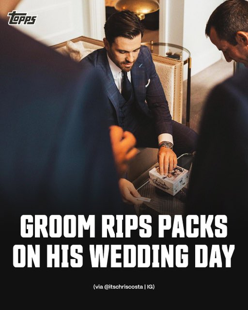 Topps's tweet photo. Who are you ripping packs with on your special day? 💍🤔

TAG YOUR SQUAD https://t.co/3aNmSCRTLZ