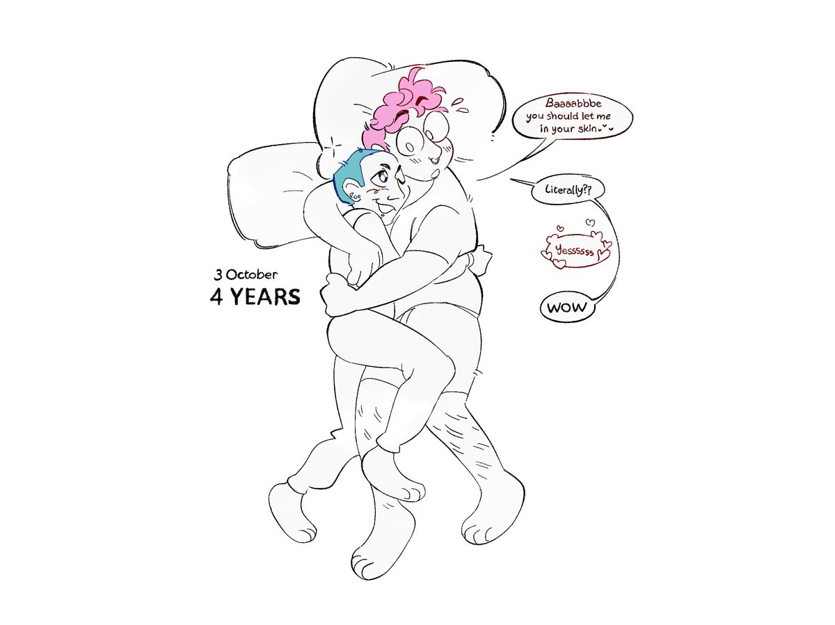 💕 Yesterday was our 4 years!! 💕
Time must fly when you're being gay 😳😋