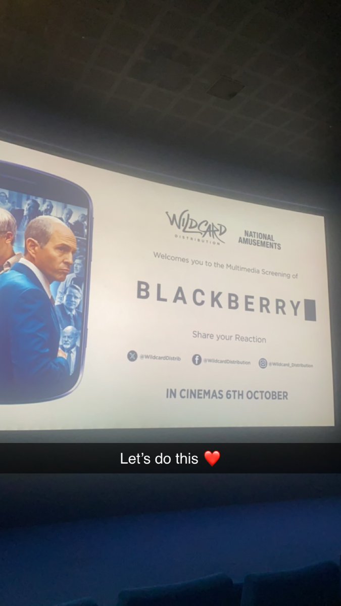 official_sdean's tweet photo. What a fabulous movie , thanks to @WildCardDistrib #Blackberry 
Def a must see https://t.co/4qcCvKSt6f