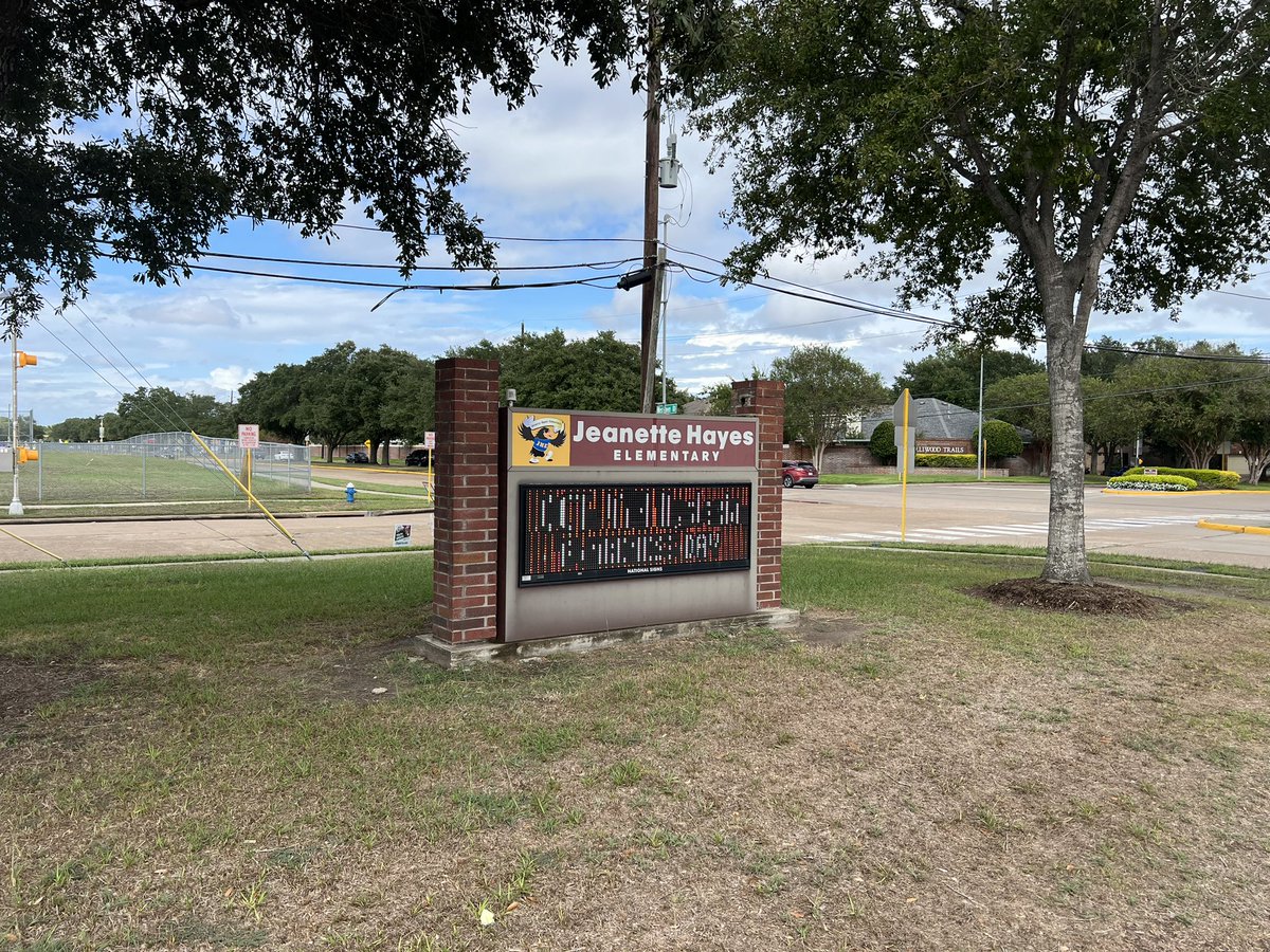 Thank you to Hayes for recognizing Dyslexia Awareness Day on our marquee! #hayeshawks #katyisddyslexia
