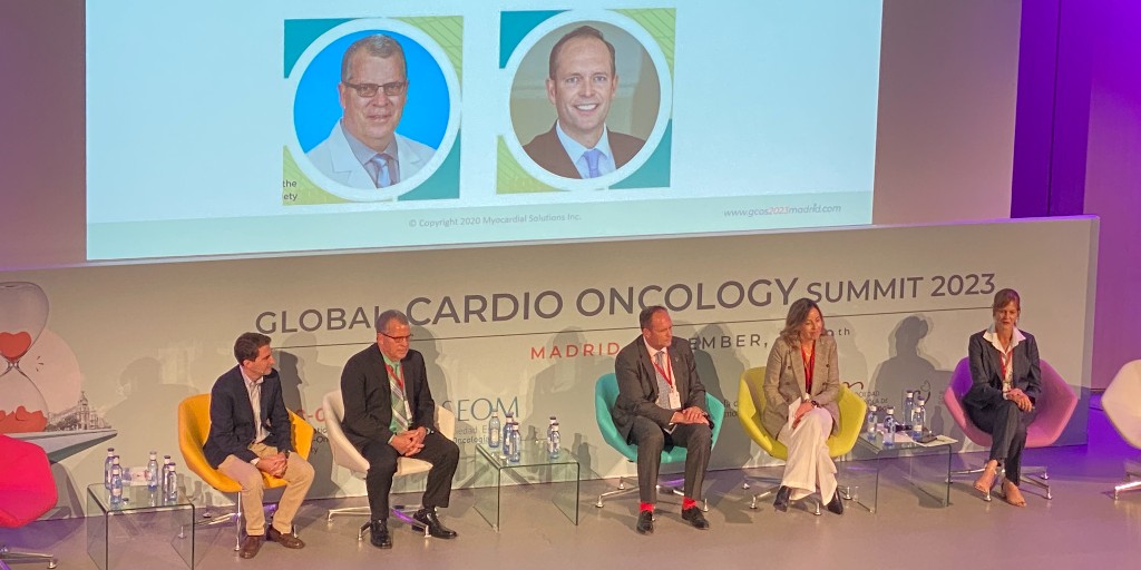 Myocardial Solutions (@myocardialsoln) on Twitter photo Congratulations to our incredible speakers who led a panel discussion at #GCOS2023 this weekend. Alexander Lyon, Susan Dent, Eliseo Vaño, and Daniel Lenihan led an engaging symposium on MyoStrain® and its impact on cardio-oncology care. We look forward to next year! <a href="/ICOSociety/">International Cardio-Oncology Society</a> Congratulations to our incredible speakers who led a panel discussion at #GCOS2023 this weekend. Alexander Lyon, Susan Dent, Eliseo Vaño, and Daniel Lenihan led an engaging symposium on MyoStrain® and its impact on cardio-oncology care. We look forward to next year! <a href="/ICOSociety/">International Cardio-Oncology Society</a>