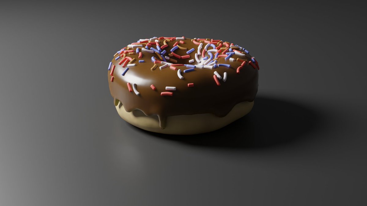 excellund's tweet photo. I started playing around with Blender again. Obligatory donut. https://t.co/xs78uhoEZ7