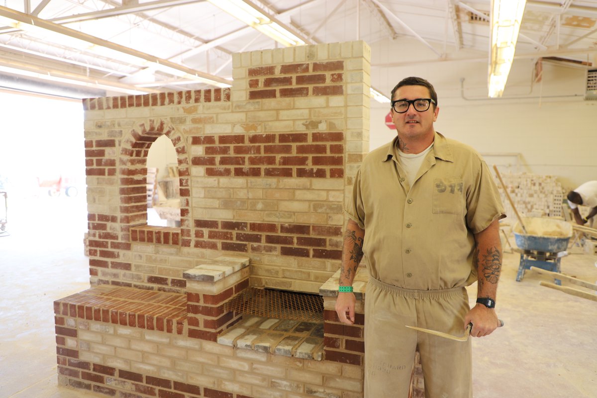 IngramState1965's tweet photo. Meet William Loftis! Mr. Loftis is a #Masonry student at the Draper Instructional Service Center. Join us in showcasing Mr. Loftis' his first outdoor bbq grill with a built in bench. 
#CareersinConstructionMonth. #ACCS #NCCER #iBuiltthis https://t.co/z00khA6RUK