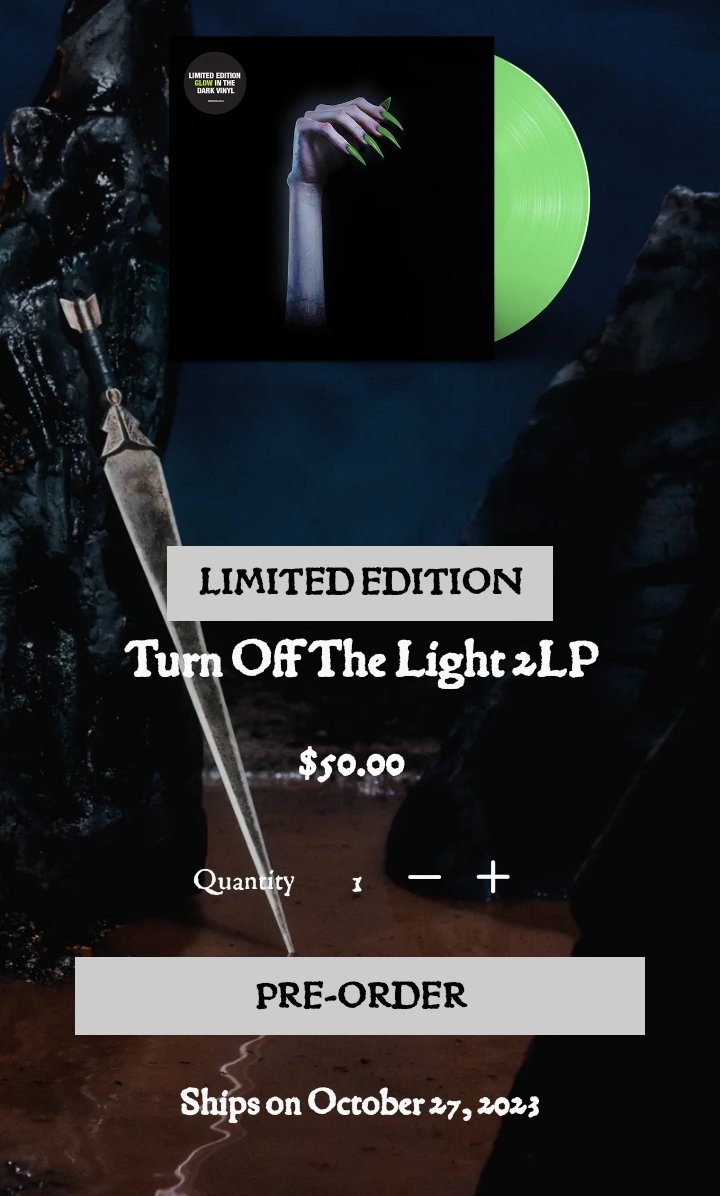 Kim Petras has released a Limited Edition 'TURN OFF THE LIGHT VINYL', which is now available to purchase on her store for $50. Pre order here:
store.kimpetras.com/products/turn-…
#KimPetras #TURNOFFTHELIGHT
