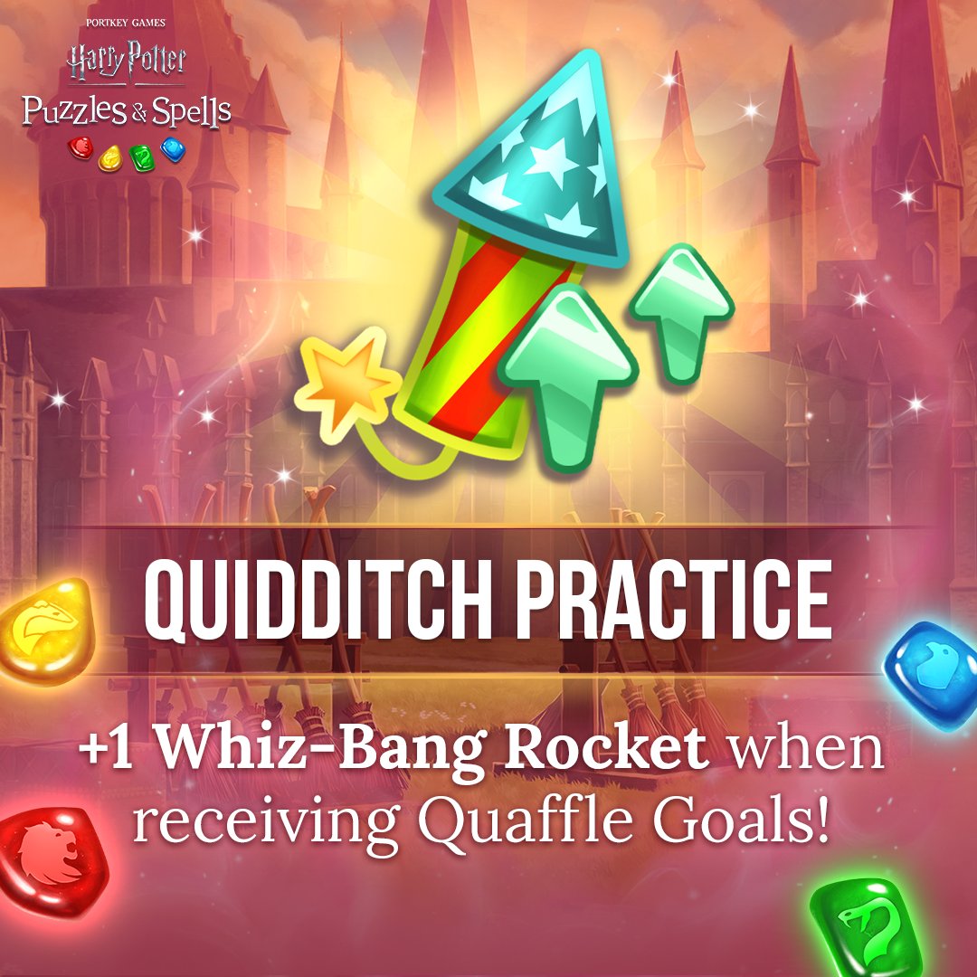 HPPuzzlesSpells's tweet photo. You'll want to complete Quidditch Practice each day to put your best moves forward at the next Club Quidditch event! Learn more about the buffs you can earn! Play now ➡️ https://t.co/qfKqbhxdHS
#HarryPotter #PuzzlesAndSpells #ClubQuidditch #QuidditchPractice #GoldenSnitch https://t.co/dyllwXu4w8