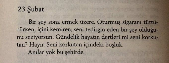 "seni korkutan içindeki boşluk."