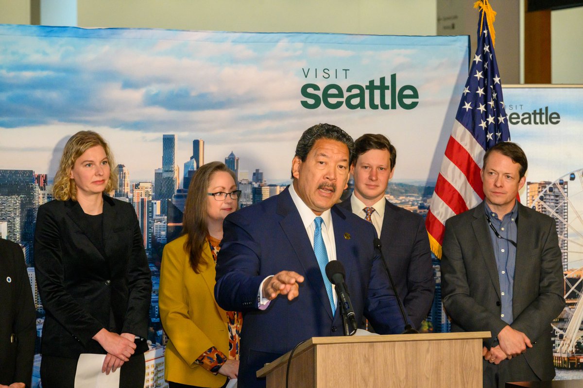 It was great joining Mayor Harrell for today’s bill signing! This new resource will help us tell Seattle’s story and attract visitors from around the world to take in the natural beauty, creativity, and wonder Seattle has to share.