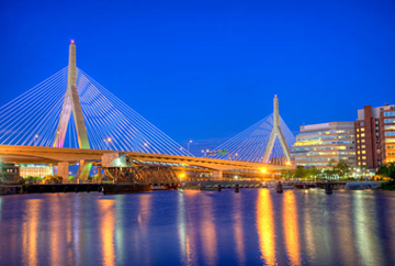 ADL_NewEngland's tweet photo. #OTD in 2002, the Leonard P. Zakim Bunker Hill Memorial Bridge was dedicated in #Boston. @ADL proudly honors the memory of Lenny Zakim z"l, former ADL New England regional director, whose inspired leadership for two decades helped build bridges among communities in Boston. https://t.co/0nrCLc92Oc