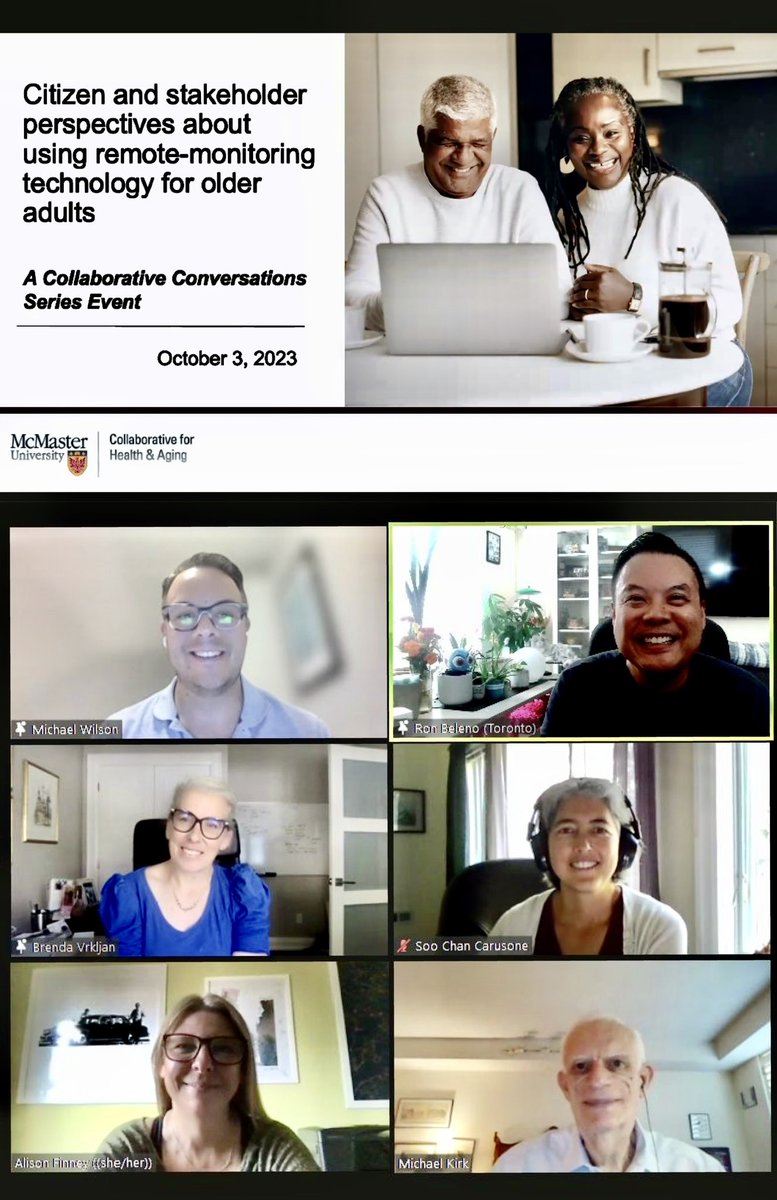 RB33 Ron Beleno (@rb33canada) on Twitter photo Now available:
A <a href="/MacCollabAging/">McMaster Collaborative for Health and Aging</a> <a href="/McMasterU/">McMaster University</a>
webinar
Michael Wilson <a href="/Wilson_MichaelG/">Michael Wilson</a>
& Me (Ron Beleno)š
Citizen and Stakeholder Perspectives About Using Remote-Monitoring Technology for Older Adults
ā”ļøyoutube.com/channel/UChWQfā¦
<a href="/McMasterForum/">McMaster Forum</a> <a href="/AGEWELL_NCE/">AGE-WELL</a>
#AgingResearch Now available:
A <a href="/MacCollabAging/">McMaster Collaborative for Health and Aging</a> <a href="/McMasterU/">McMaster University</a>
webinar
Michael Wilson <a href="/Wilson_MichaelG/">Michael Wilson</a>
& Me (Ron Beleno)š
Citizen and Stakeholder Perspectives About Using Remote-Monitoring Technology for Older Adults
ā”ļøyoutube.com/channel/UChWQfā¦
<a href="/McMasterForum/">McMaster Forum</a> <a href="/AGEWELL_NCE/">AGE-WELL</a>
#AgingResearch