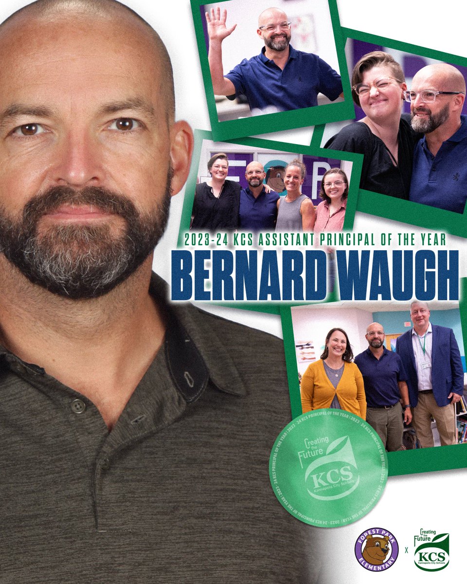 We're excited to announce Bernard Waugh has been named the 𝟐𝟎𝟐𝟑-𝟐𝟒 𝐊𝐂𝐒 𝐀𝐬𝐬𝐢𝐬𝐭𝐚𝐧𝐭 𝐏𝐫𝐢𝐧𝐜𝐢𝐩𝐚𝐥 𝐨𝐟 𝐭𝐡𝐞 𝐘𝐞𝐚𝐫!🎉🤩 Congratulations!🥳 #myKCS