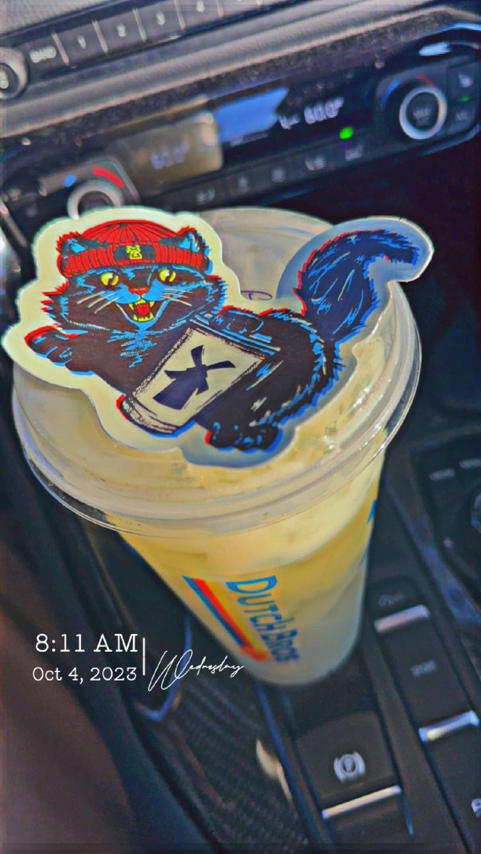 JDBLNY's tweet image. How I started my day
#StickerDrop @DutchBrosCoffee 
#SouthSac