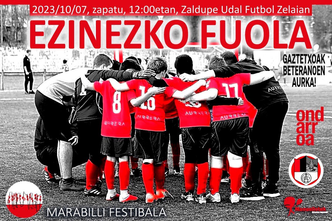 aurreraKE's tweet photo. ⚽️ 𝐄𝐙𝐈𝐍𝐄𝐙𝐊𝐎 𝐅𝐔𝐎𝐋𝐀

𝔹𝕖𝕥𝕖𝕣𝕒𝕟𝕠𝕒𝕜 🆚 𝔼𝕤𝕜𝕠𝕝𝕒 𝕂𝕚𝕣𝕠𝕝𝕖𝕜𝕠 𝕦𝕞𝕖𝕒𝕜

Zapaturako prest gaude. Eta zu?

#AurreraBeti 🔴🔵 #Marabilli https://t.co/vkwlsDD9ba