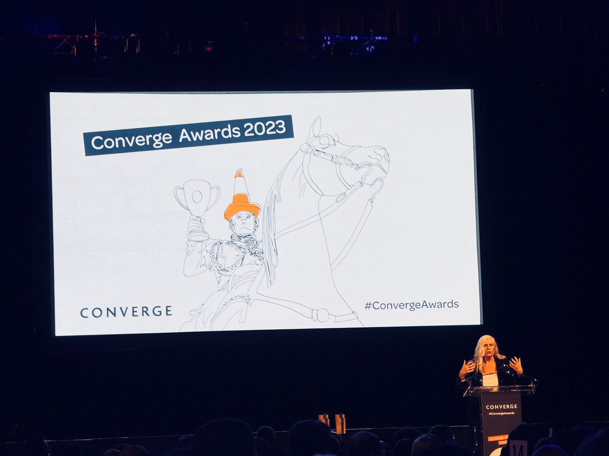 A wonderful evening at the truly inspiring <a href="/ConvergeC/">Converge</a> #ConvergeAwards. Keynote speaker <a href="/thealisonedgar/">Dr Alison Edgar MBE</a> AKA “The Entrepreneur’s Godmother” highlighting how important sales and getting out of your comfort zone are for the success of our #startups and #scaleups.