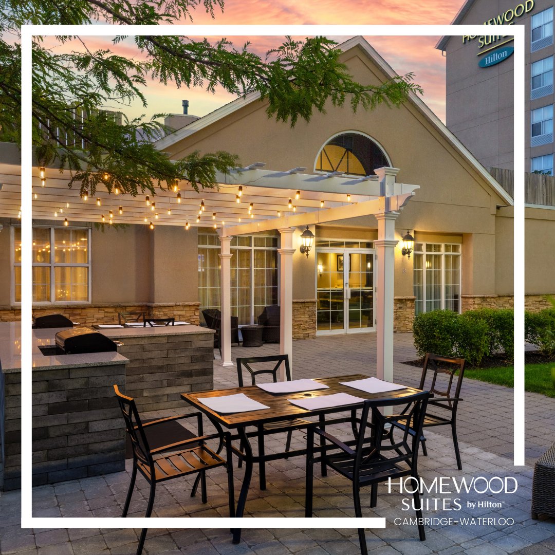 HWS_Cambridge's tweet photo. With this final blast of summer, why not test out our outdoor kitchen and BBQ area? 🌭🔥
#outdoorkitchen #homewoodsuitesbyhilton #cambridge #ontario #summerinoctober #october #summer #bbqseason #bbq https://t.co/4Nq1M2QDEV