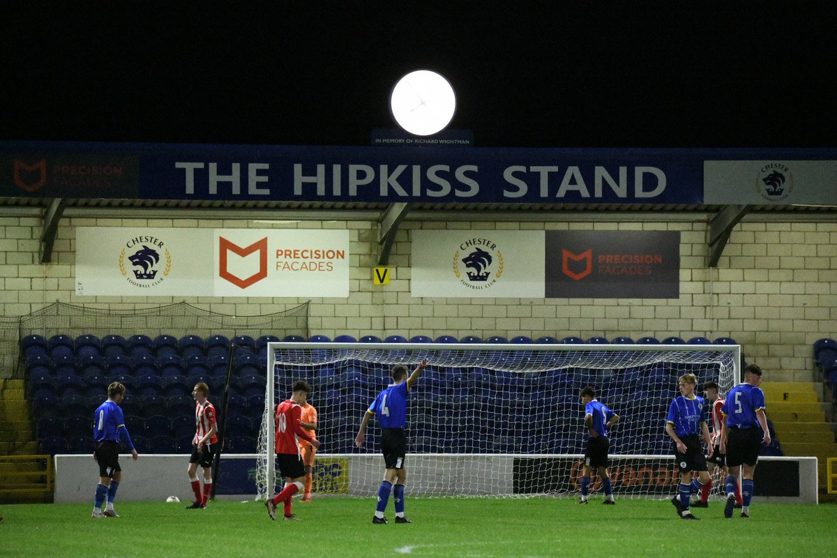 FT: <a href="/CFCYouthAcademy/">Chester FC Academy</a> 1-1 Altrincham (Chester won 4-2 on penalties).

The Seal Pups advance! 💙

🏟️ The attendance tonight was 291, thank you for your support. 👏

#OurClub | #FAYouthCup