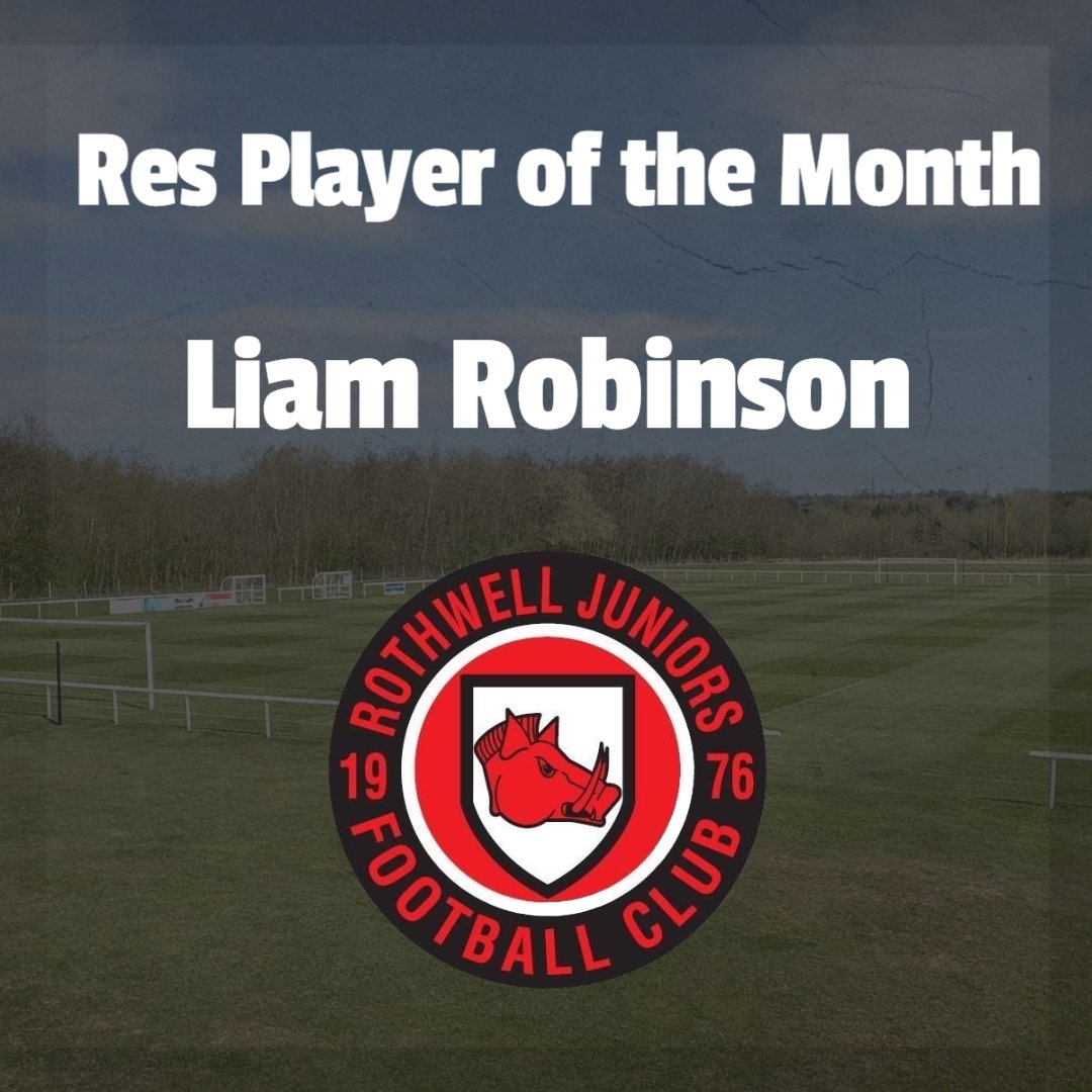 Defender Liam Robinson is our reserves player of the month! 

Nath: "It is tremendous to have this old stalwart back playing. He's been rock solid at centre half bringing the young players on, a proper hog and long may it continue" 

⚫️🔴🐗
