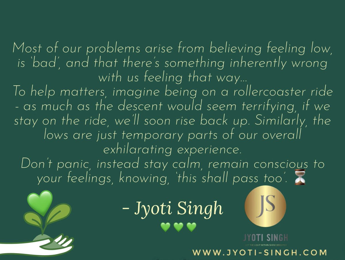 _Jyoti_Singh's tweet photo. Rollercoaster🎢 
#wisdomwednesday 💚

#feelinglow #feelings #low #rollercoaster #wisdom #quoteoftheday #thoughtoftheday #mentalhealth #emotionalhealth #quotes #quote #diaryofareflector https://t.co/S6BPdZeUbs
