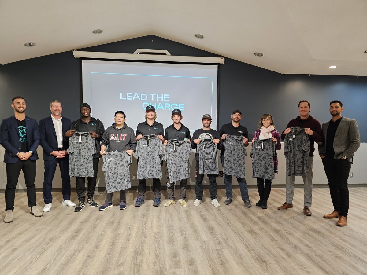 Zeno golf polos at our YYC Town Hall! 

Lead the Charge.

#zeno #zenorenewables #leadthecharge