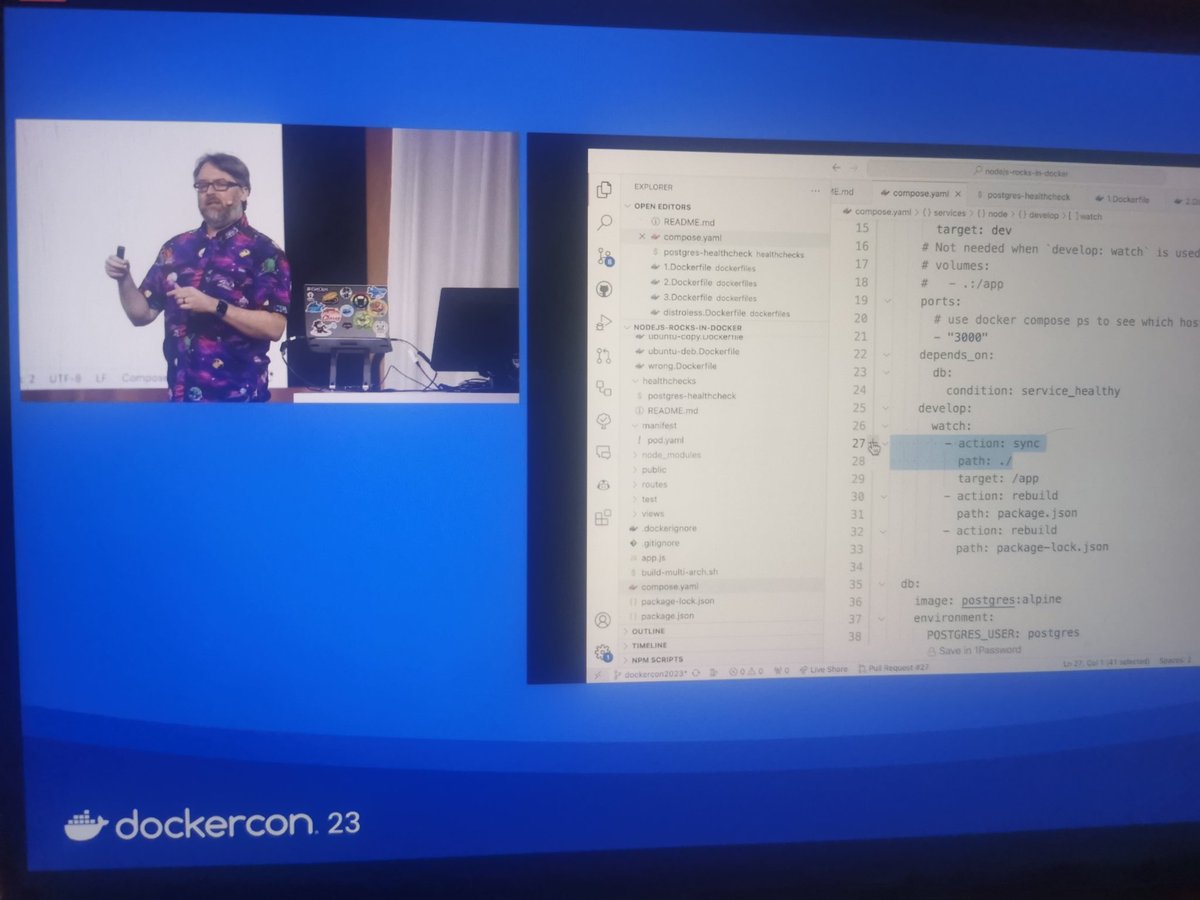 Bret's shirt alone is the highlight of #DockerCon Love it 😍