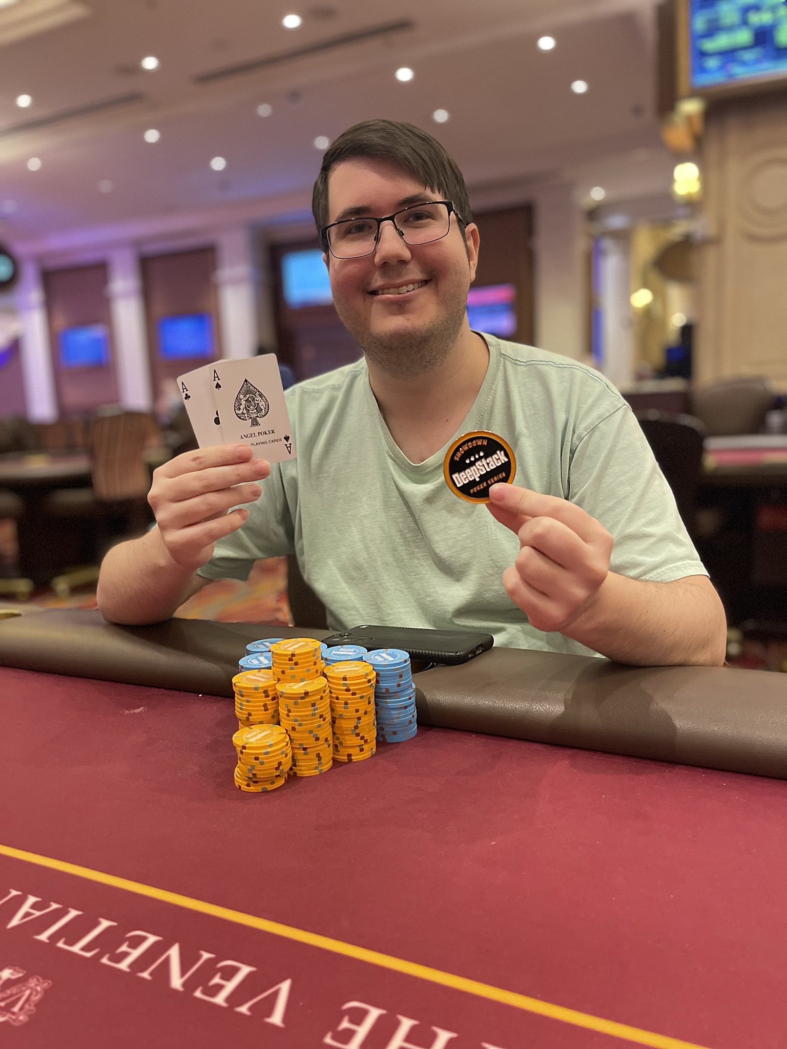 Venetian Poker Room on X: Congratulations to Kevin Garosshen of Las Vegas,  NV who was the outright winner in our DeepStack Showdown Event #03 $400 NLH  EpicStack $20,000 guarantee on 10.03.23 Kevin