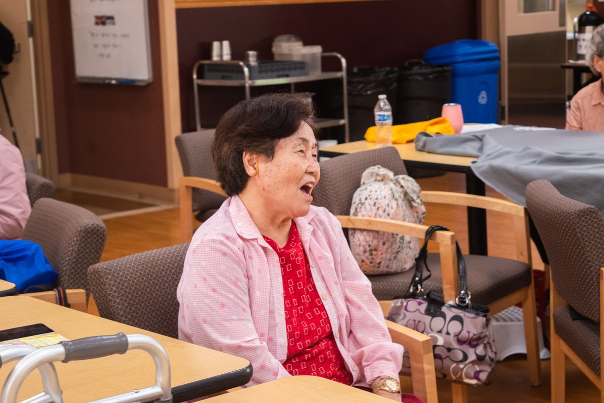 Once a week, our Jubilee Center seniors take a short time to participate in English Class.

The English Class at Jubilee mostly goes over basic, daily conversations and questions. It's a great way to freshen our seniors' English skills for daily use!