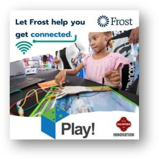 Interested in learning more about FREE or discounted internet?
 
Don’t miss our friends from Frost Bank at the SmartSA Sandbox on October 7th!
 
They’ll be at Confluence Park at 310 W Mitchell St, San Antonio, TX 78204 from 10 a.m. - 2 p.m.