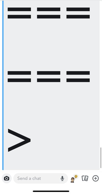 The shit my gf has been sending me after finding out the new text size adjuster on Snapchat 😂😂😂 https://t