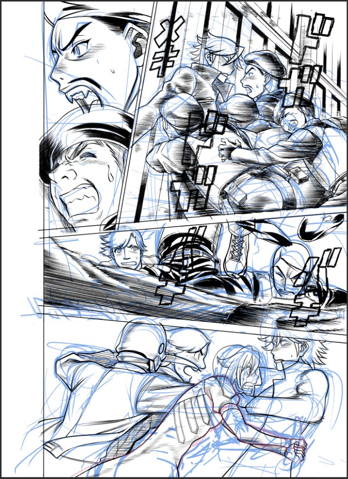 ASO作画カロリー高めの展開。
結構苦戦中。 