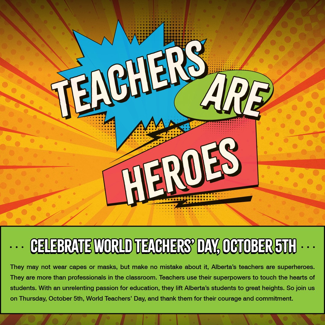 Tomorrow is World Teachers' Day! How will you celebrate? #abed #WTD