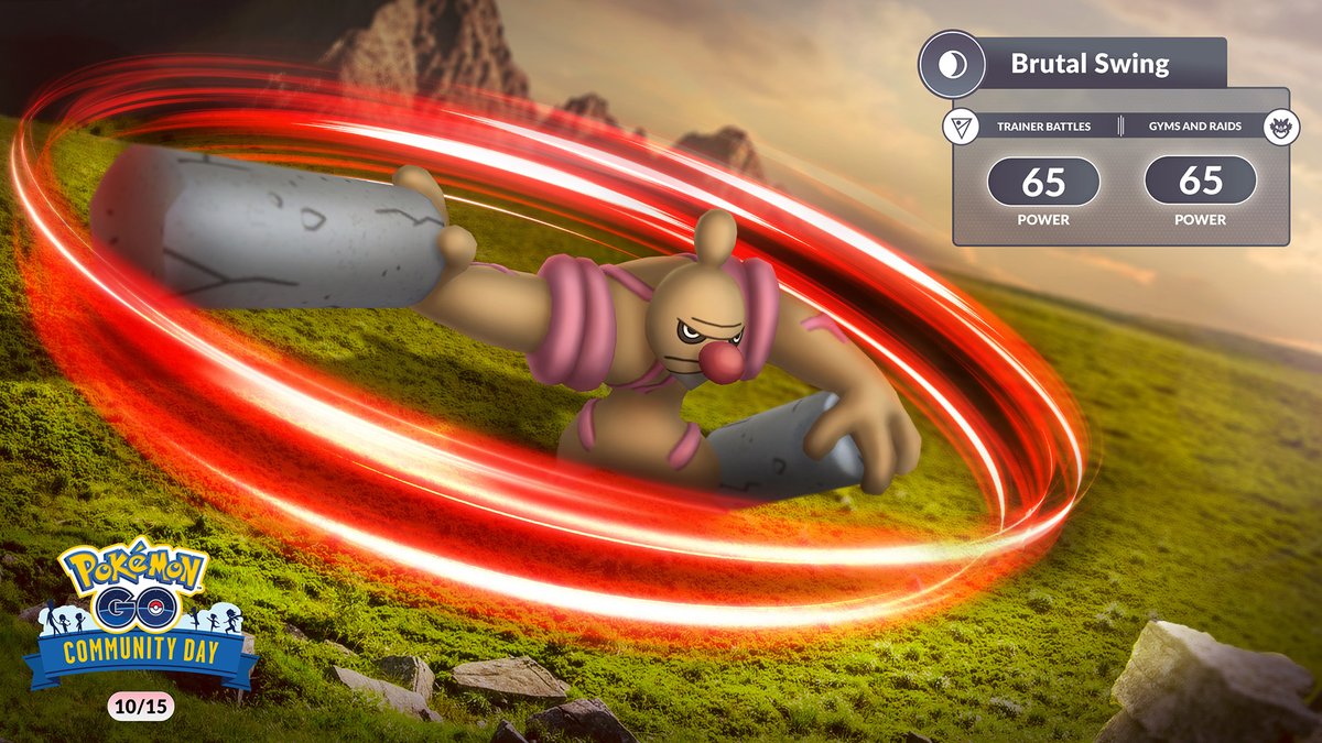 Is everyone wearing their hard hats?

If you evolve Gurdurr during #PokemonGOCommunityDay, you’ll get a Conkeldurr that knows the Charged Attack Brutal Swing!

pokemongolive.com/post/community…