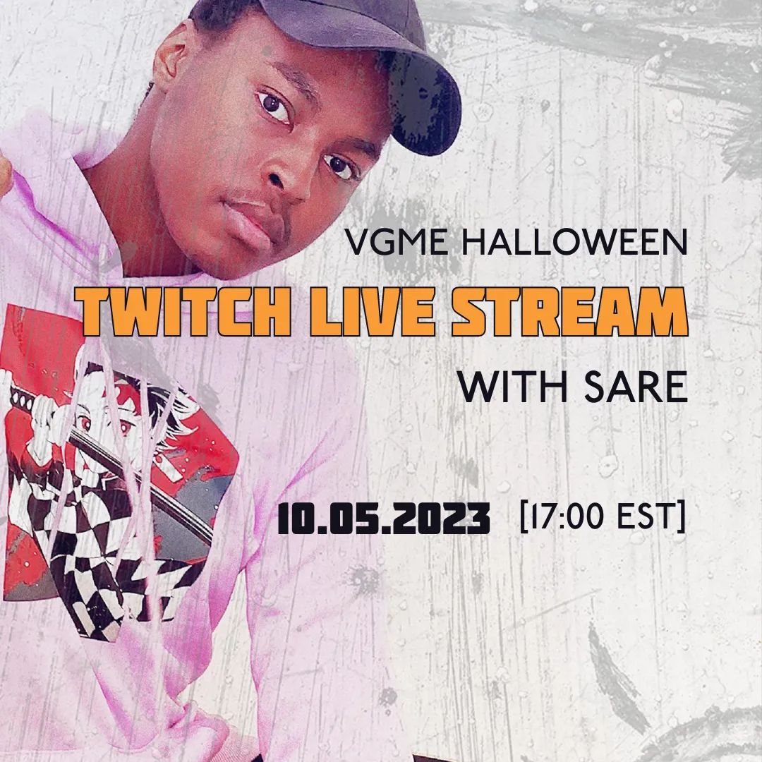 FiragaRecords's tweet photo. [🔴Twitch Stream] Come hang out on stream with our very own @officialSARE [10.05.23 17:00 EST]

Expect gaming, chats and of course, music! Watch - https://t.co/lfqQujZfWy 

#FiragaRecords #VideoGameRemix #Halloween https://t.co/YZVZiizSeM