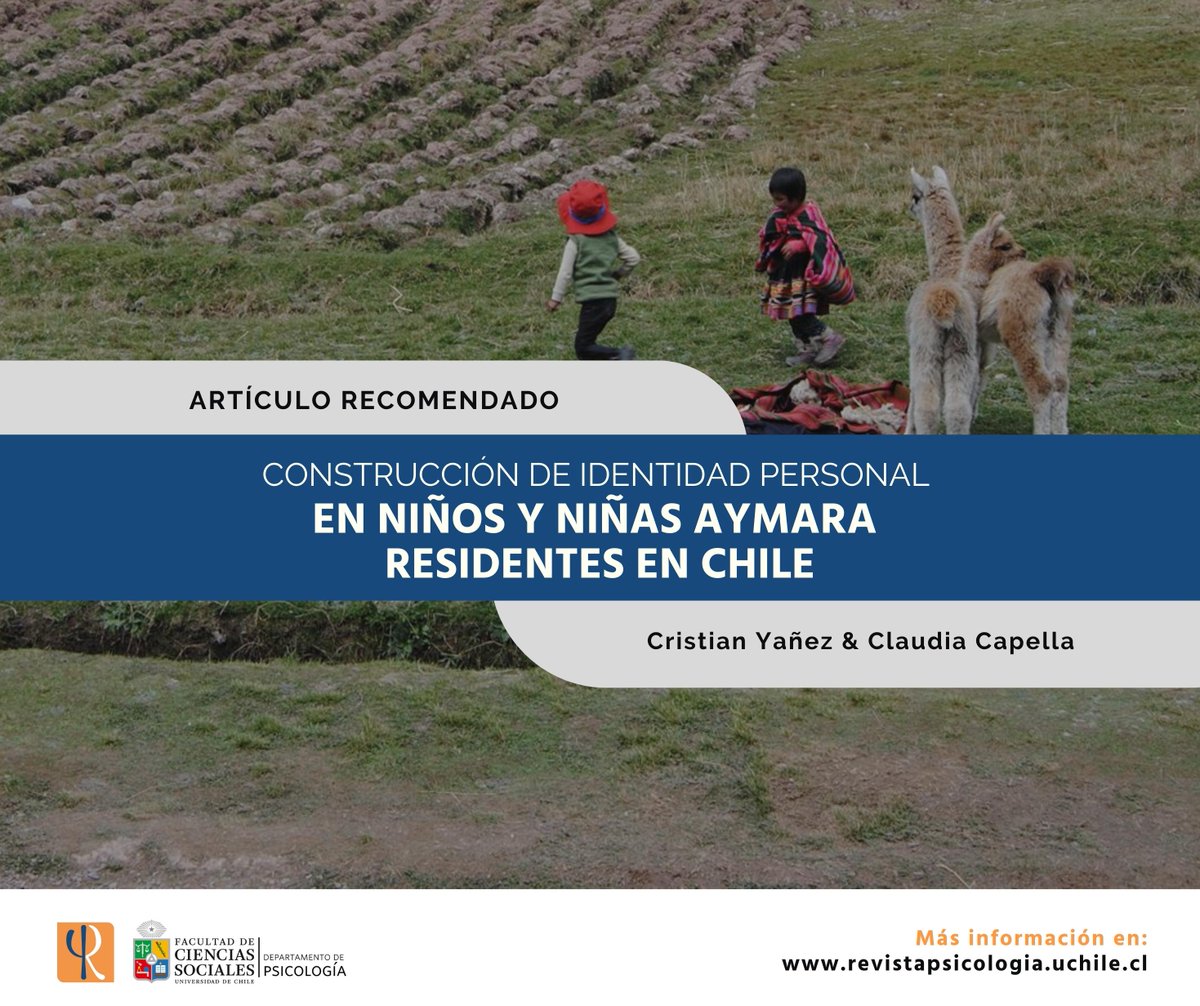 En el día en que se conmemora el Encuentro entre Dos Mundos, recomendamos la lectura del artículo "Construcción de identidad personal en niños y niñas aymara residentes en Chile", de los autores Cristian Yañez &amp; Claudia Capella. Disponible en: doi.org/10.5354/0719-0…