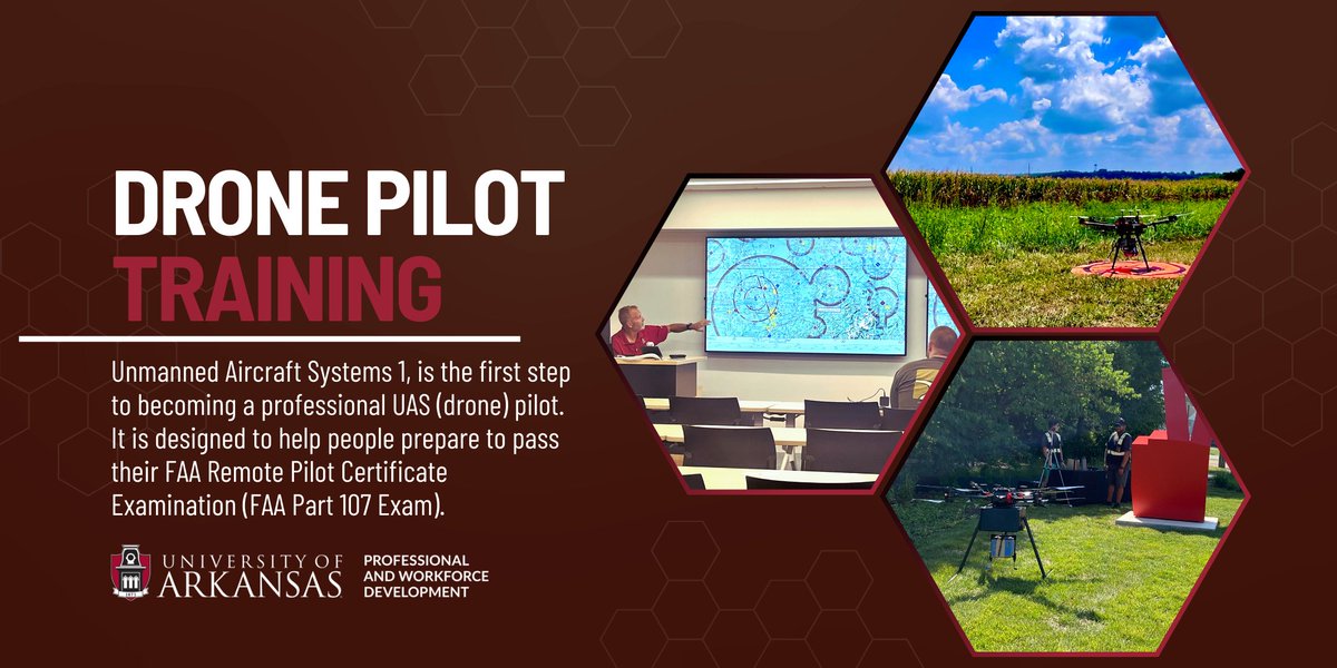 🧑‍✈️Begins Next Week❗ 
Learn to be a drone pilot and take your career to the sky. Gain practical proficiency with hands-on flying. Get more info and register 👉ow.ly/70We50PT4ml