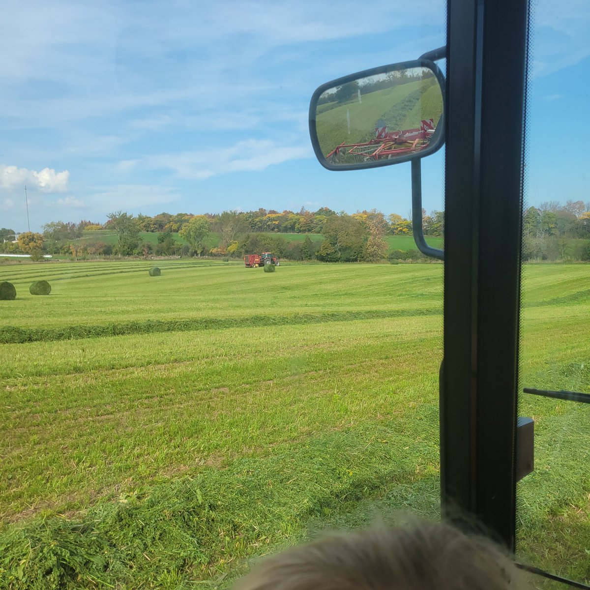Getting some late 2nd cut raked and baled up!