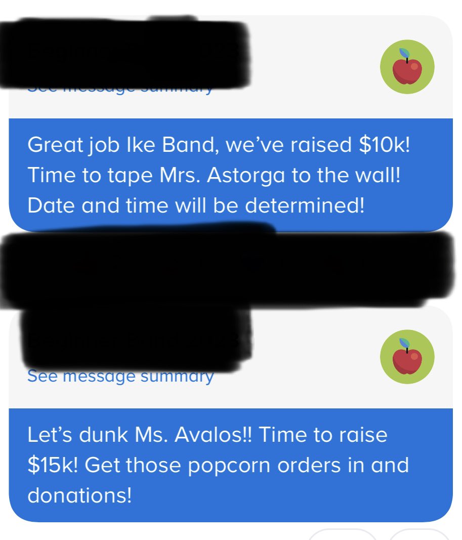 From our Remind App! Congratulations Ike Band! We’ve hit the $10k mark!! Let’s get to $15k to dunk Ms. Avalos! Get those sales in!!  #rootedike #eisenhowerband #popcornfundraiser #theneisdway