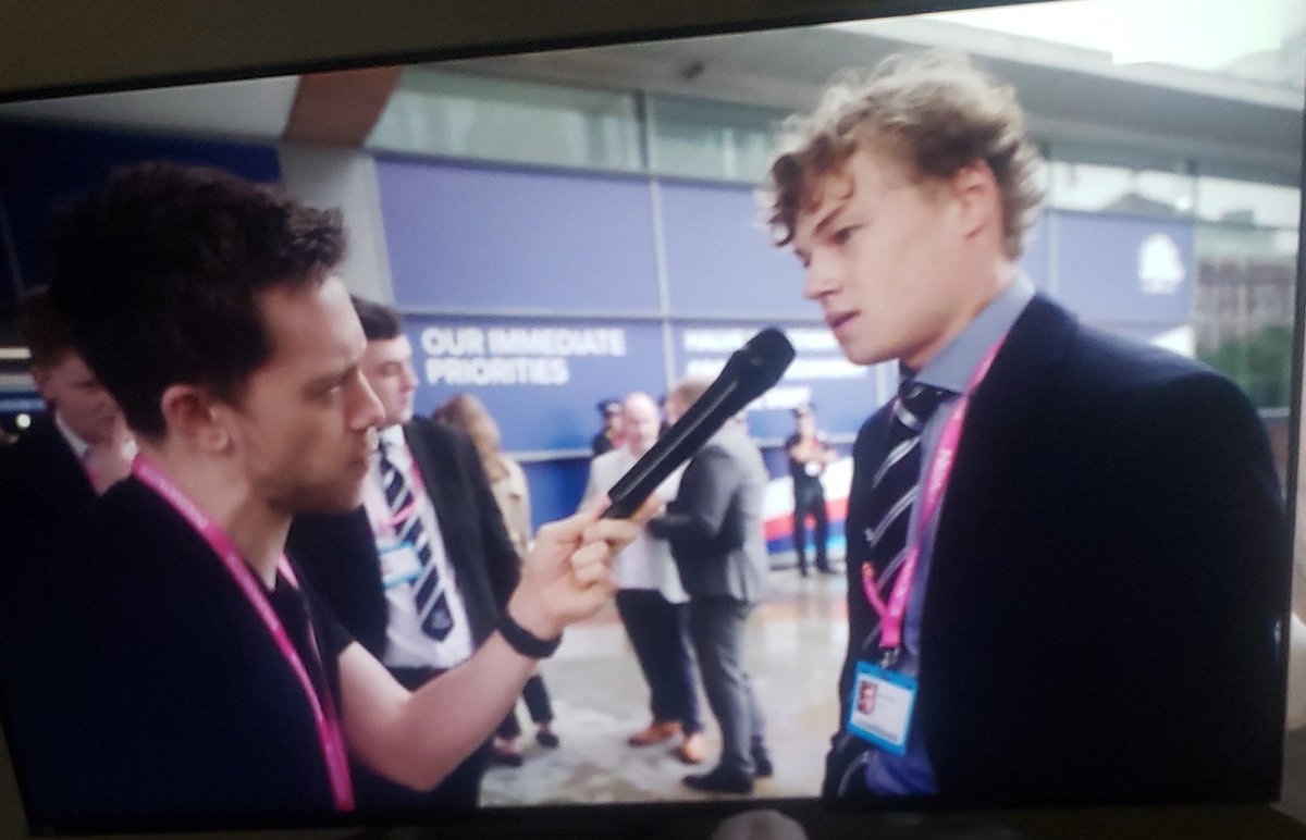 DalianHaynes's tweet image. If this dude is the future of the Tories then black and brown people in England should be worried. Mf referencing #enochpowell and great replacement  and not batting a eye about it is twisted. Great coverage of the #CPC23 btw @OwenJones84 #riversofblood