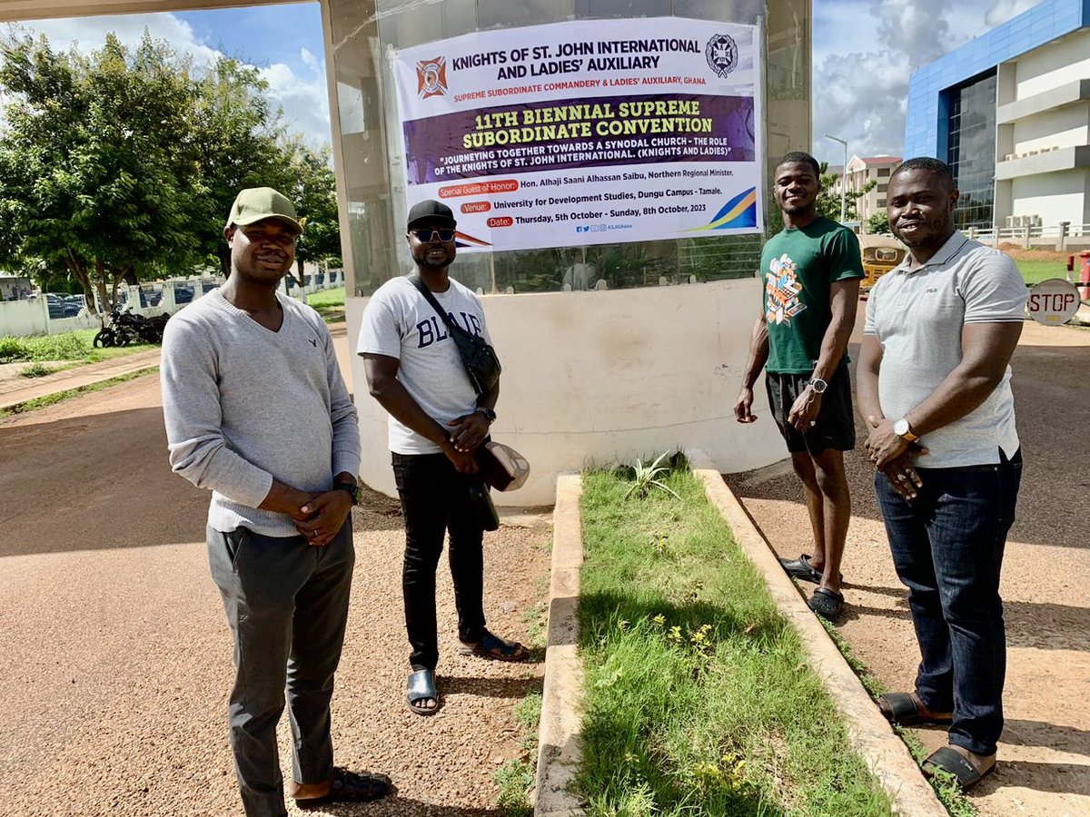 Ksji911's tweet photo. Maraba 🤗

Our delegates are in town and we look forward to connecting with you all. Let’s discuss business, good of the Order, and build lasting relationships. 

#SupremeSubordinateConvention #Tamale2023 https://t.co/Rm0NILzuqc
