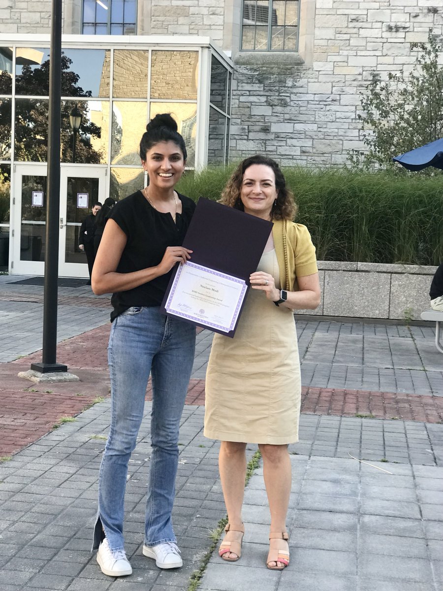 SonicNU's tweet photo. NU's Department of Industrial Engineering and Management Sciences has awarded SONIC graduate student researcher @neelamjmodi with their Student Leadership Award. This award is earned by students demonstrating exceptional leadership in the IEMS program. Congratulations, Neelam! https://t.co/hOPIaB9FCO