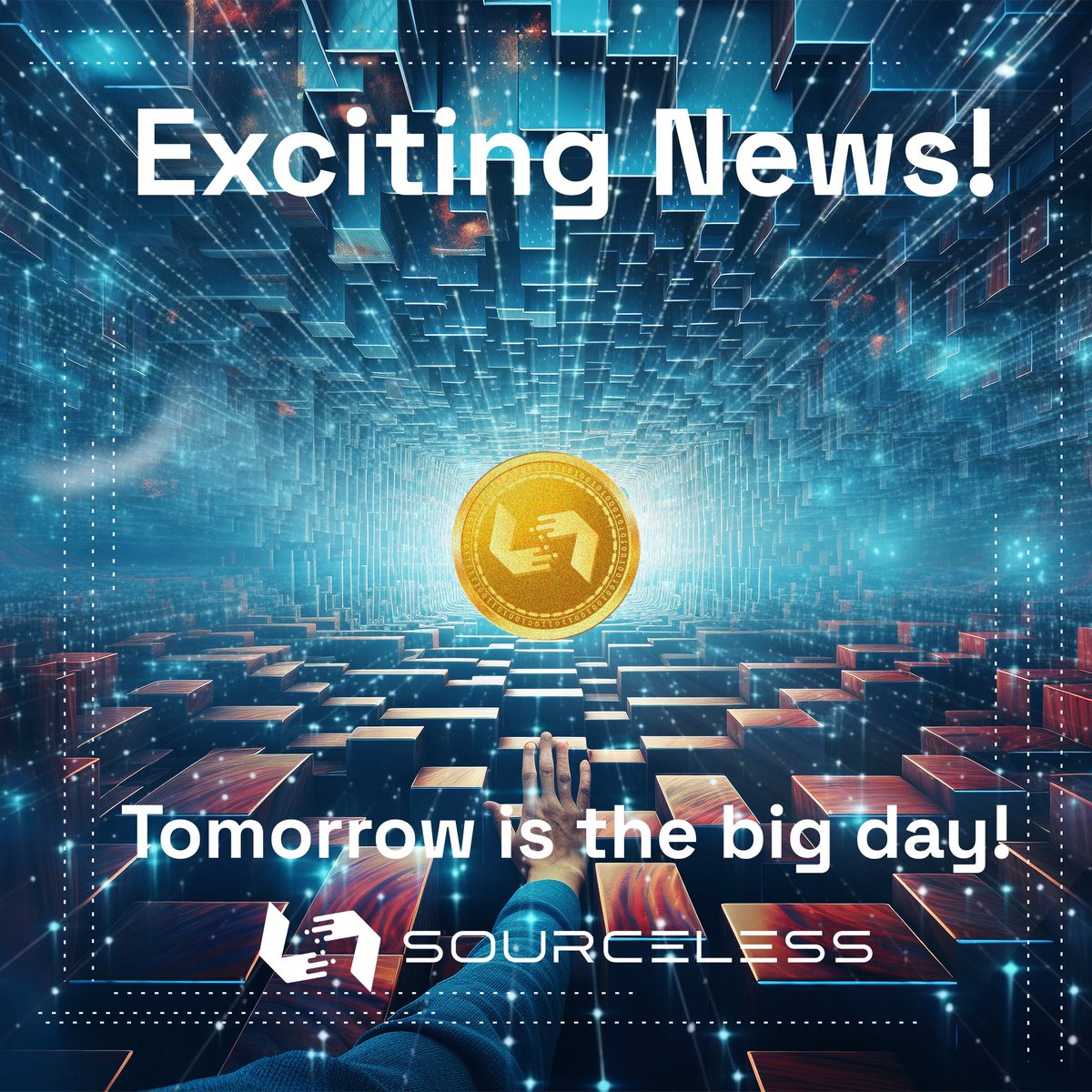 ✨ Tomorrow is the big day!🚀

📢🌟Brace yourselves for an incredible journey into the world of blockchain innovation.  This milestone reaffirms SourceLess's dedication to revolutionizing the blockchain landscape and empowering users worldwide.

#LBank #Listing #Cryptocurency
