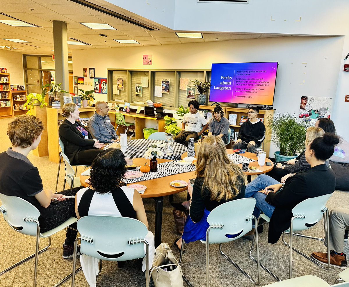Another successful tour of <a href="/LangstonHS_APS/">Langston High School</a> with <a href="/WLHSCounseling/">Washington-Liberty Counseling</a> &amp; @yhscounseling staff. <a href="/JennDeninoAPS/">Jennifer Denino</a> <a href="/kimjadavis/">Kimberly J-Davis</a>