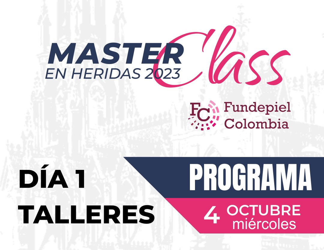FundepielCol's tweet photo. El MASTER CLASS EN HERIDAS 2023 ya está en marcha.
DIA 1 - Talleres
¡No te lo puedes perde!

Consulta el programa aquí:
https://t.co/JmtcYrev2A https://t.co/x59kLOPvsv