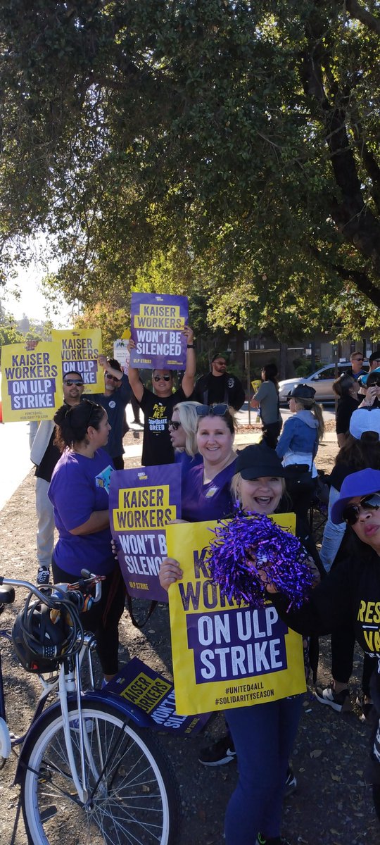 Teamsters Local 665 business agent Tom Woods at Kaiser strike in Santa Rosa to ensure Teamsters members who work for UPS, Aramark, Recology, etc. do not cross picket line.