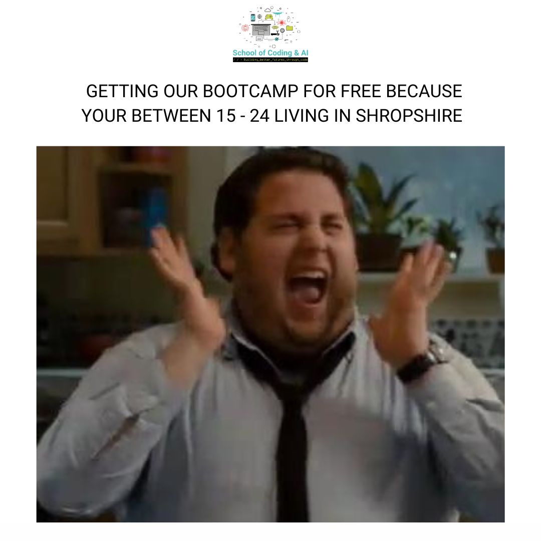 schoolofcoding's tweet image. If you know you know...
We are offering expert guidance, hands-on projects, a supportive community PLUS a GUARANTEED job interview with our Junior Software Developer bootcamp!
01902 509 209 | info@schoolofcoding.co.uk
#schoolofcodingai #theworkcollege #in2e #bootcamps