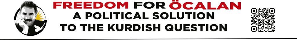 Freedom for Öcalan, a political solution for the Kurdish Question 

             ❗️PRESS CONFERENCE❗️

⭐️Monday 10th October 12.30pm

⭐️Garden Court Chambers, Lincoln Inn Fields, London 

⭐️speakers incl politicians , trade unionists &amp; academics
