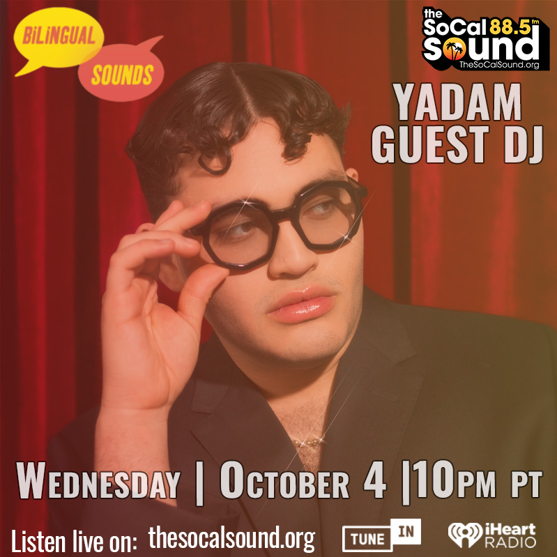TheSoCalSound's tweet photo. BELAMORES! ❤️🧡💛💚💙💜🖤🤍🤎
@yadamandres is on the radio tonight taking over Bilingual Sounds on #TheSoCalSound! He's going to share a selection of music that puts him in his favorite mood, which he likes to call #cryinginspanish
#yadam #belamor #venezuela #latinheritagemonth https://t.co/jfJLyXzA0h