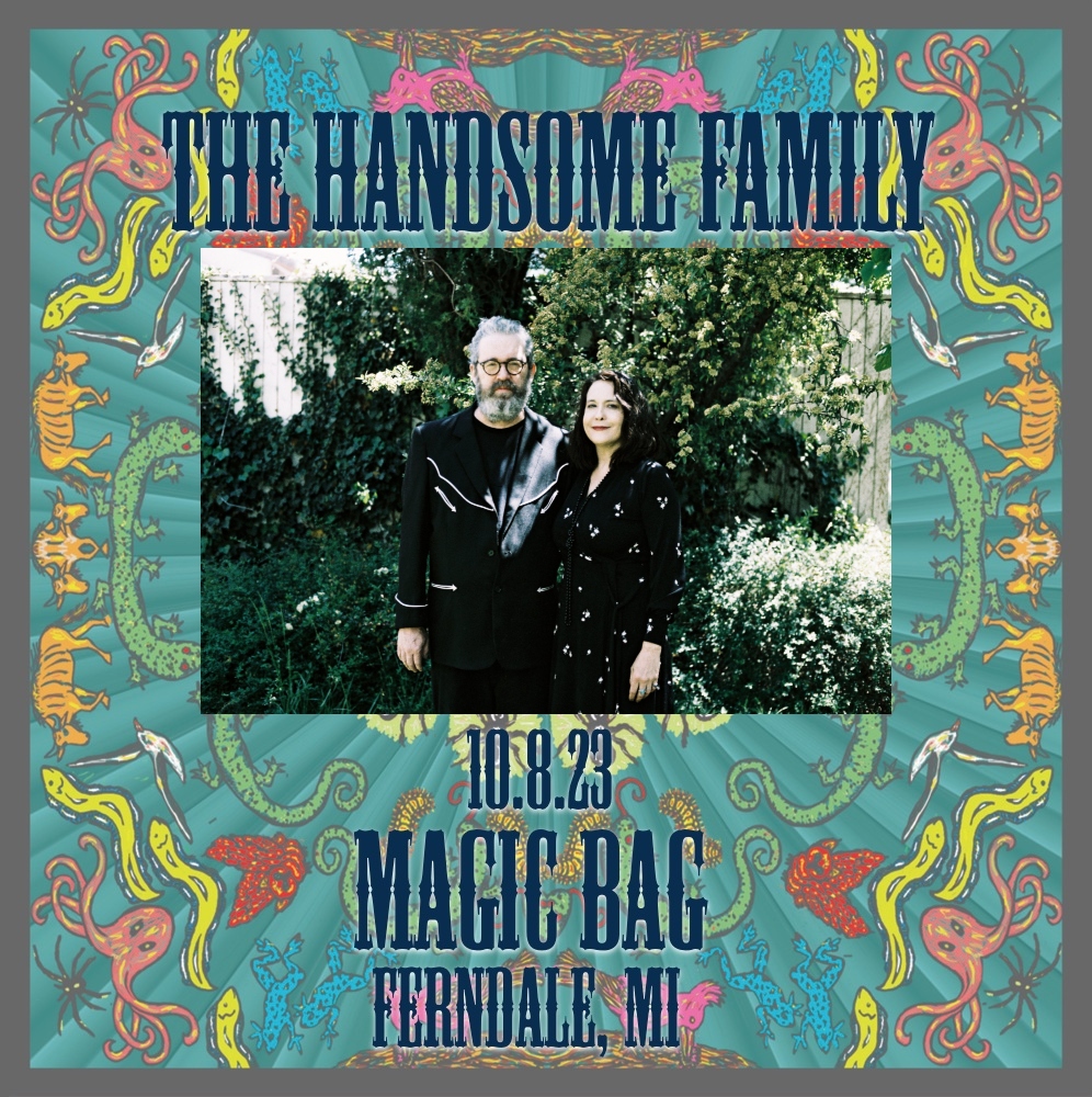 🖤This Sunday at the Magic Bag🖤 The Handsome Family @HandsomeFamily with Matthew Smith Sun, Oct. 8 | Tix: $17 adv. | 7 pm | All Ages Ticket Link: tinyurl.com/ycxjxruy #TheHandsomeFamily #Ferndale #TheMagicBag #TagTheBag #MatthewSmith