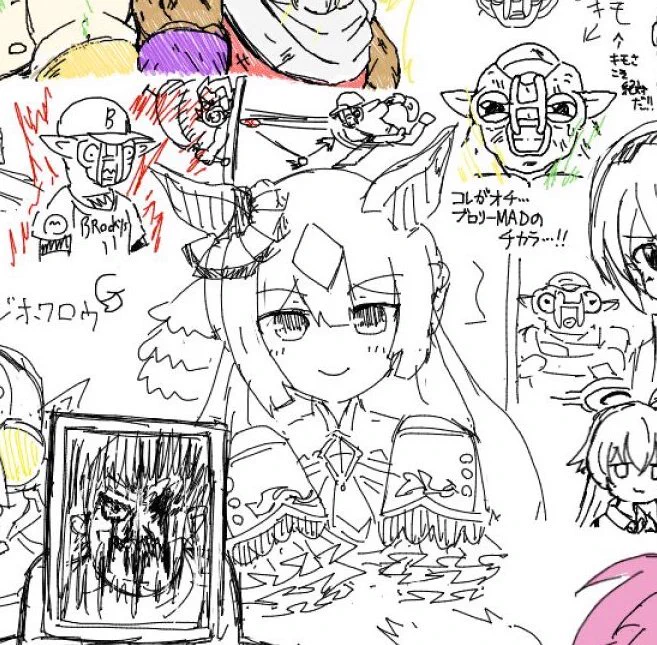 ダイヤちゃんの絵この前絵チャで描いたこれしかないや