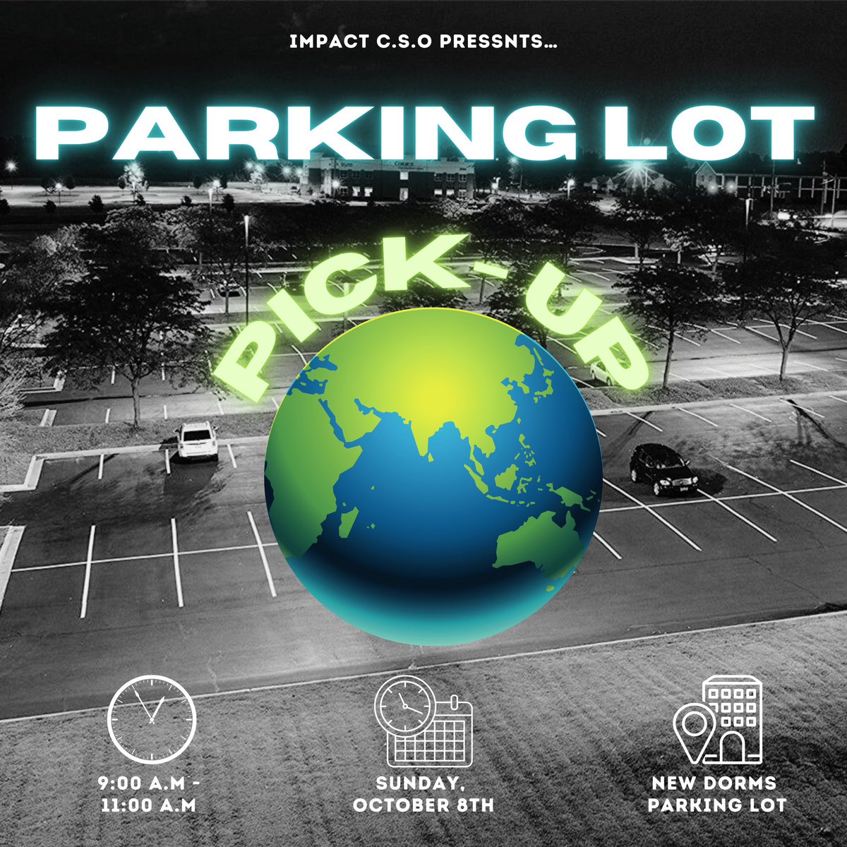 What better way to end a Brave Homecoming than with service?👀 Join the IMPACT Family to a morning of cleaning our beloved parking lot. 💙💚 All are welcome and community service hours will be given. We hope to see you there! 🌎